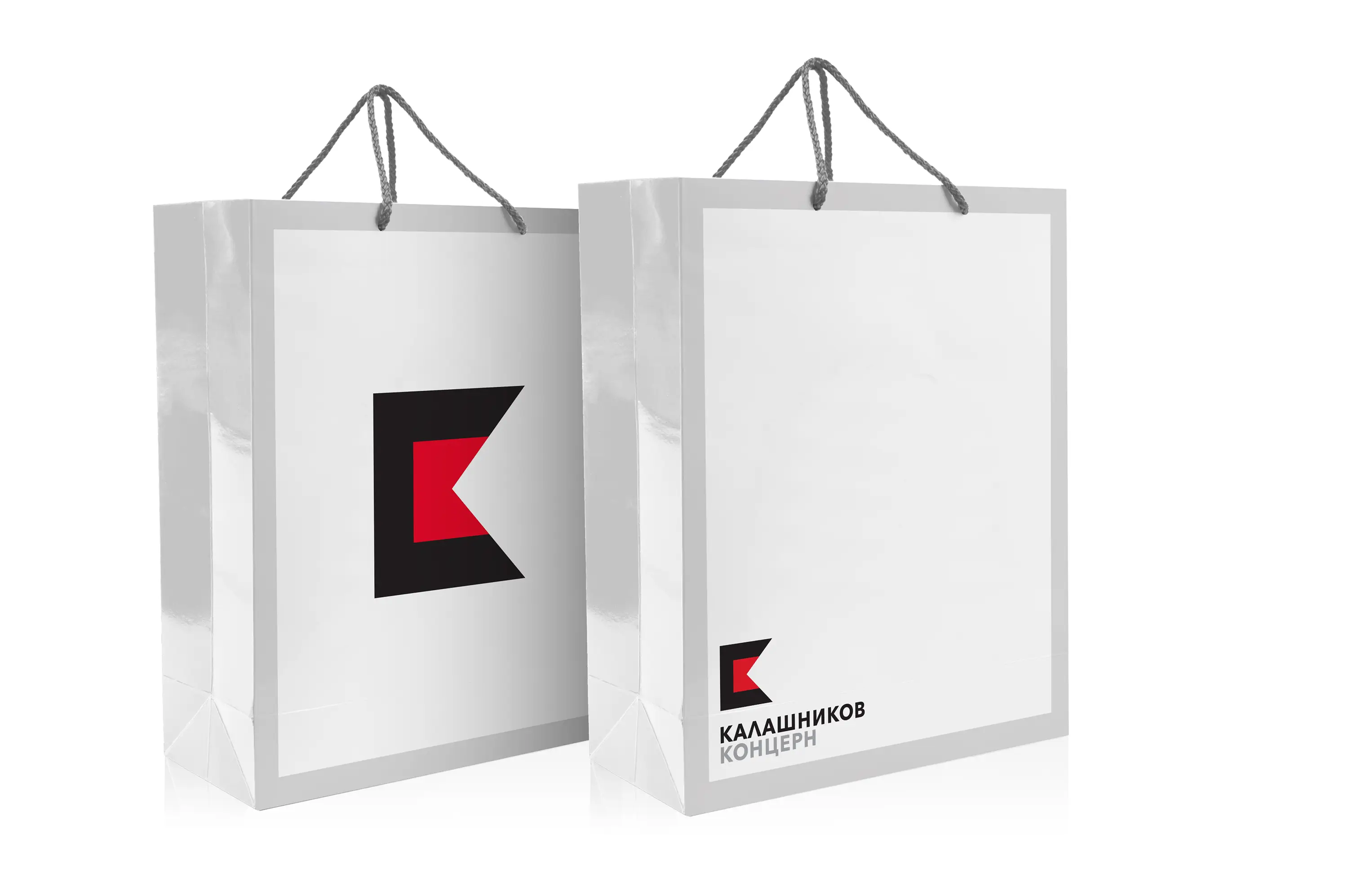 Kalashnikov Group branded bag – merchandise and retail packaging design