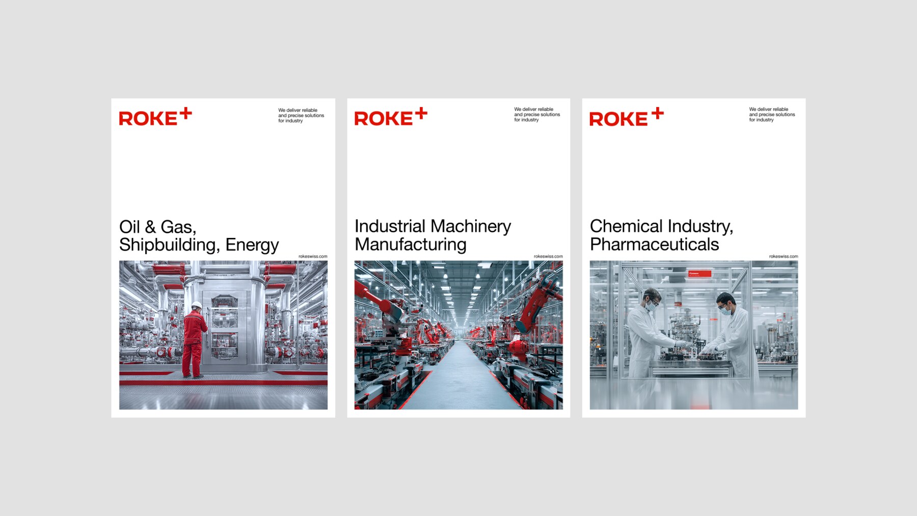 ROKE+ corporate magazine spread