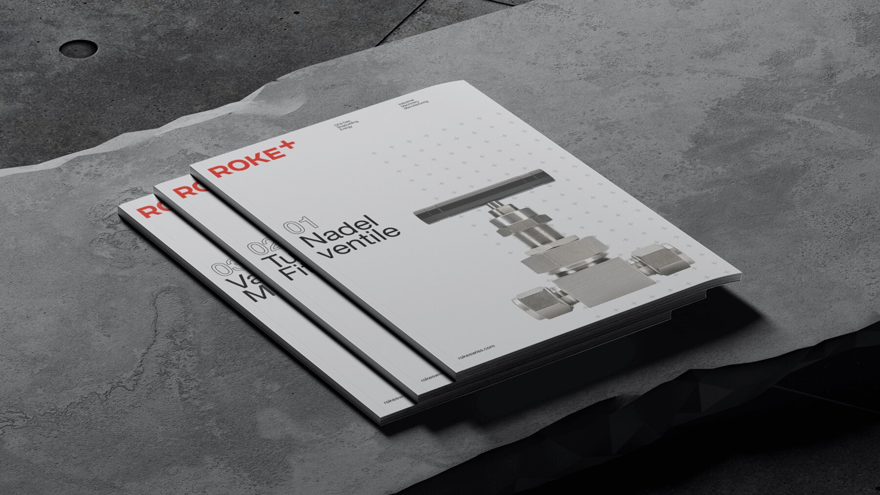 ROKE+ product catalogue spreads