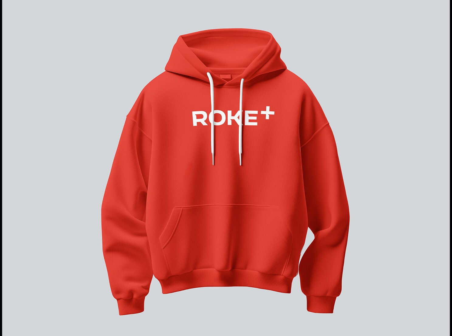 ROKE+ branded merchandise — hoodie