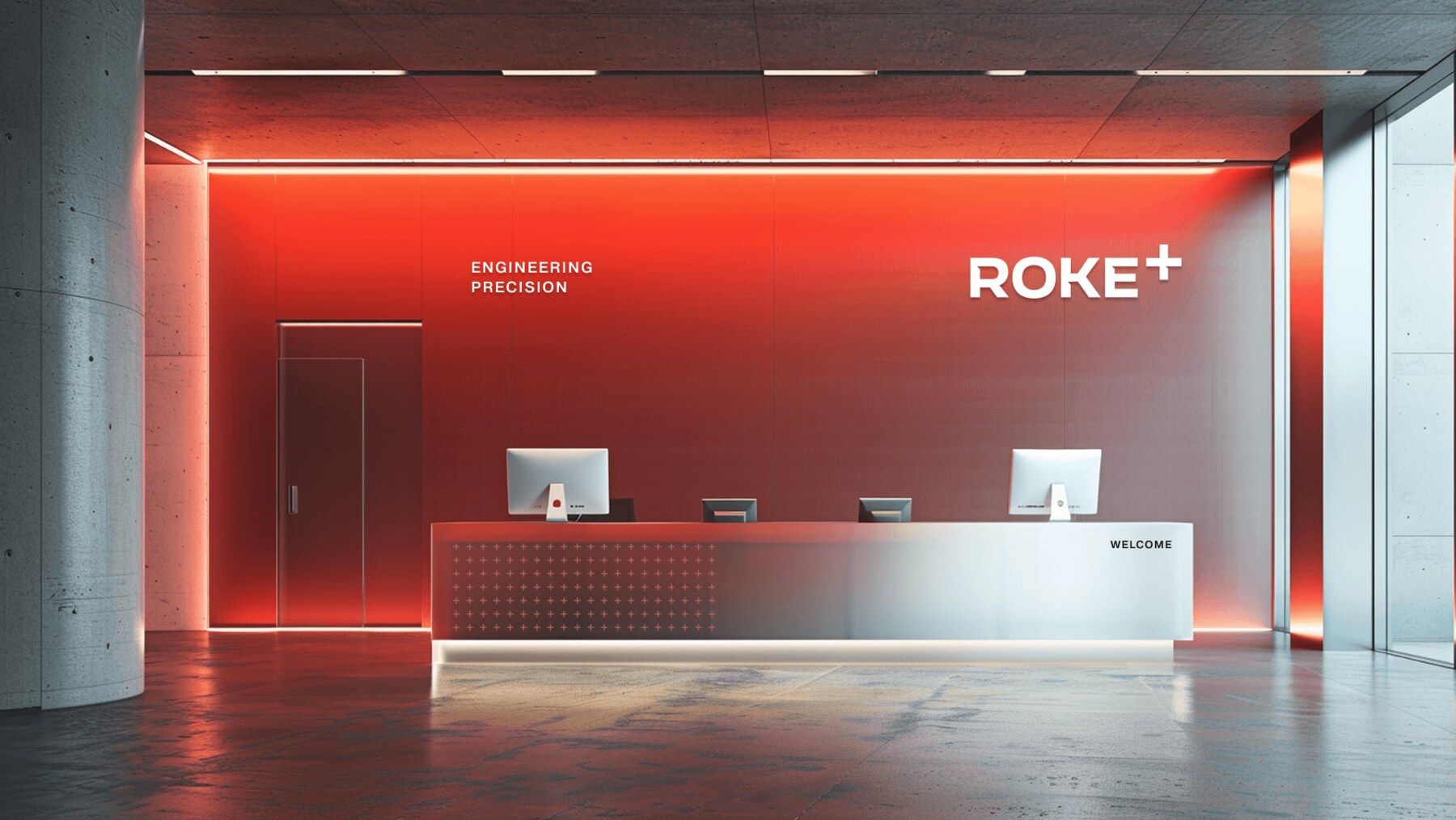 ROKE+ reception, brand environment