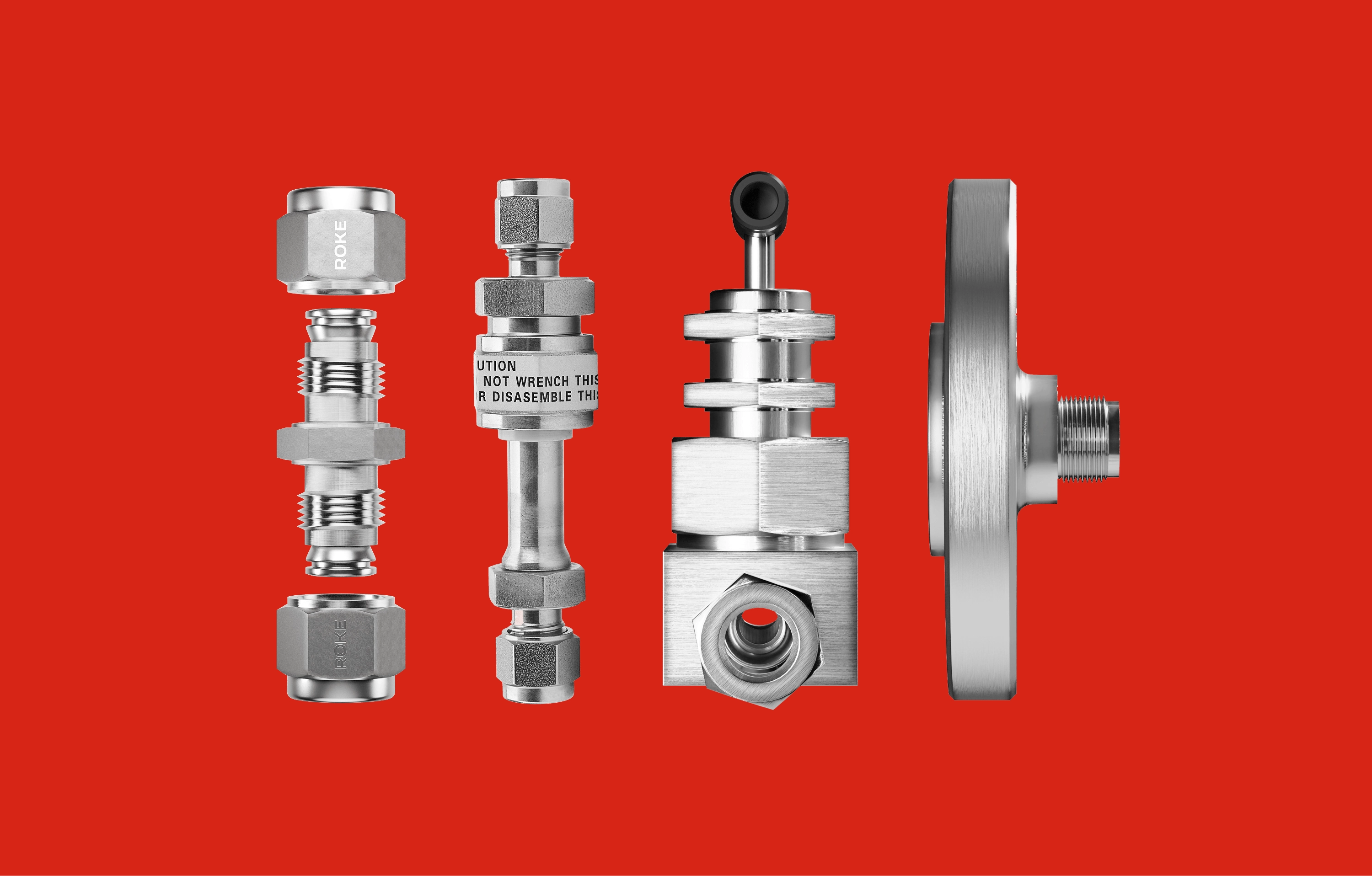 ROKE+ Swiss branded packaging – pipe fitting product labeling system