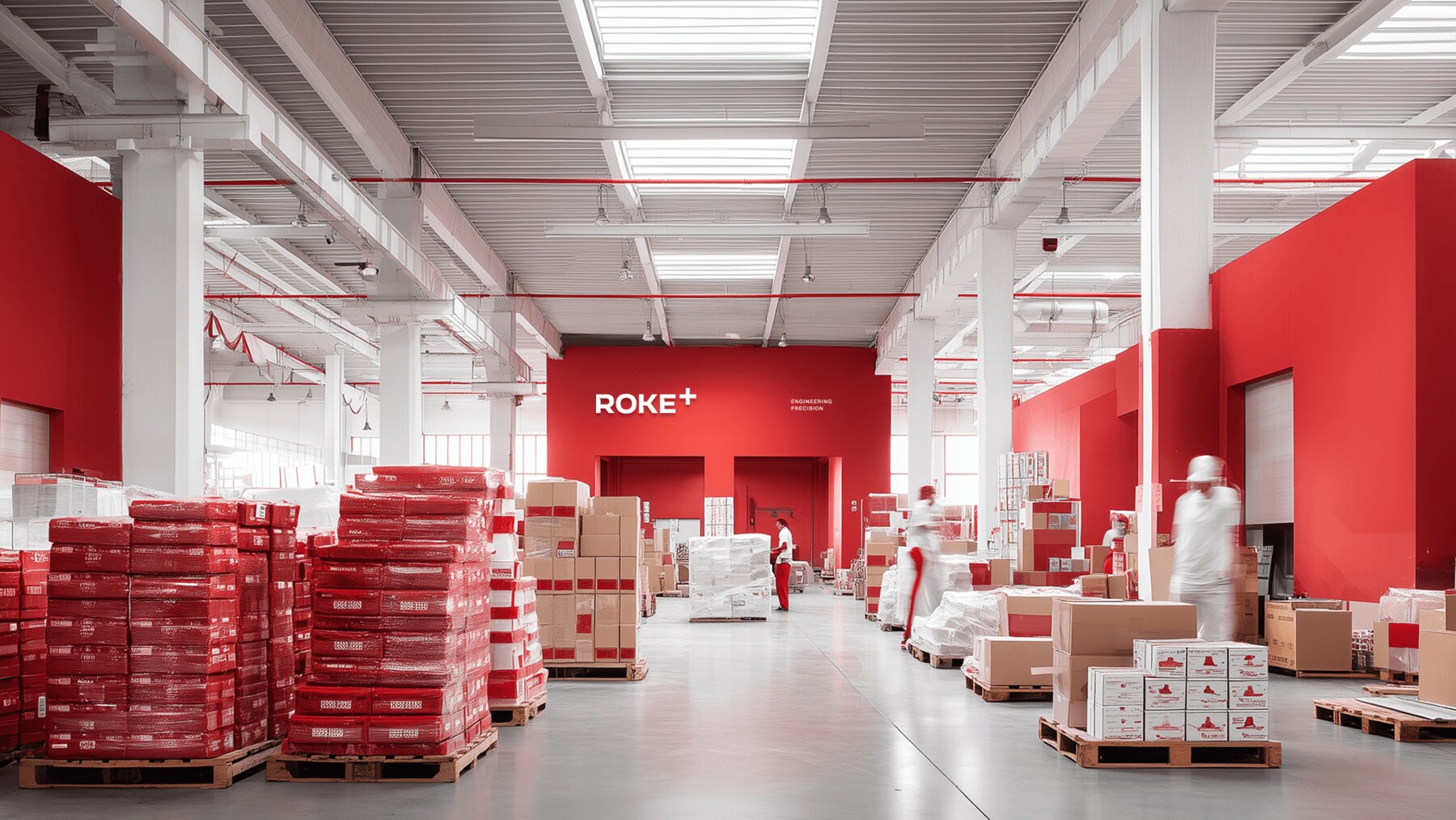 ROKE+ warehouse signage